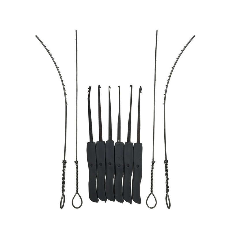 Locksmith tools 12pcs Unlocking Lock Pick Set,10pcs Key Extractor Set Transparent Padlock