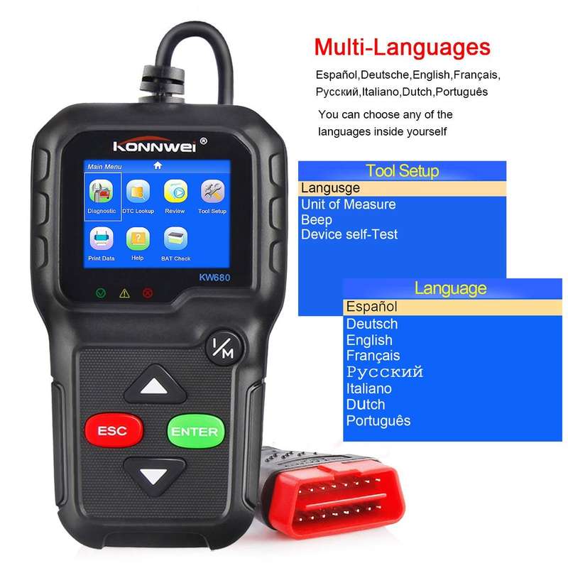 Konnwei KW680  OBD2 Automotive Diagnostic Scanner