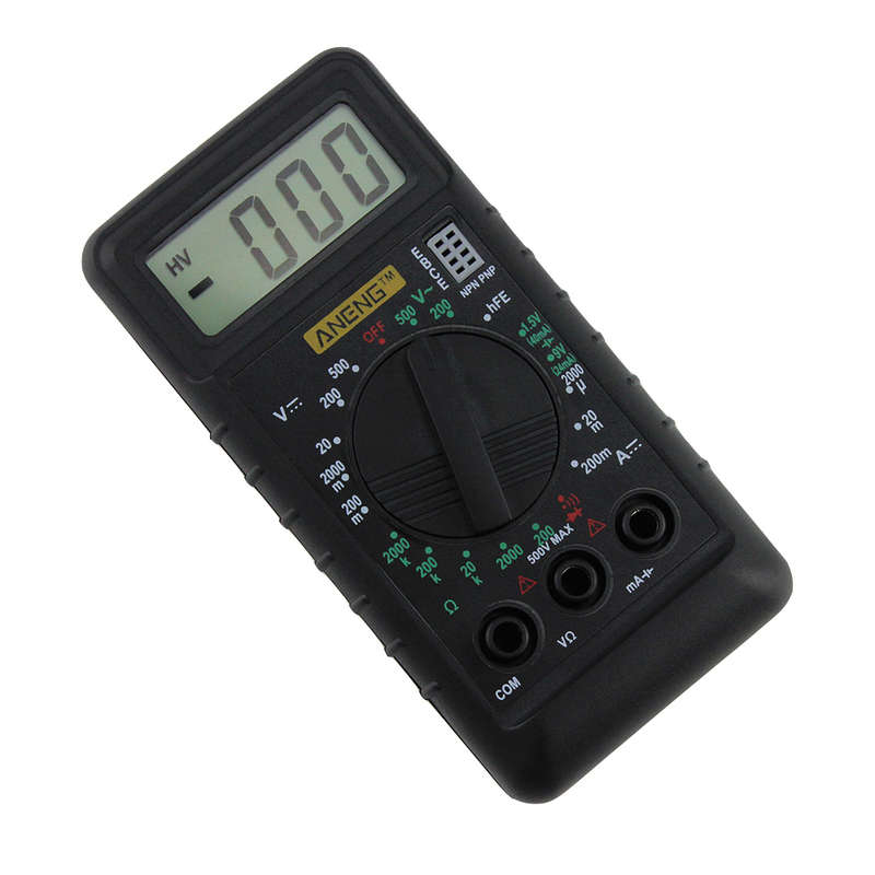 Digital Multimeter with Buzzer Overload Protection Pocket Voltage Ampere Ohm Meter