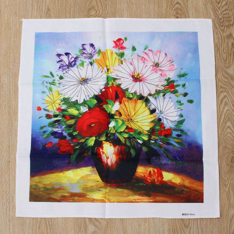 flower silk ribbon cross stitch