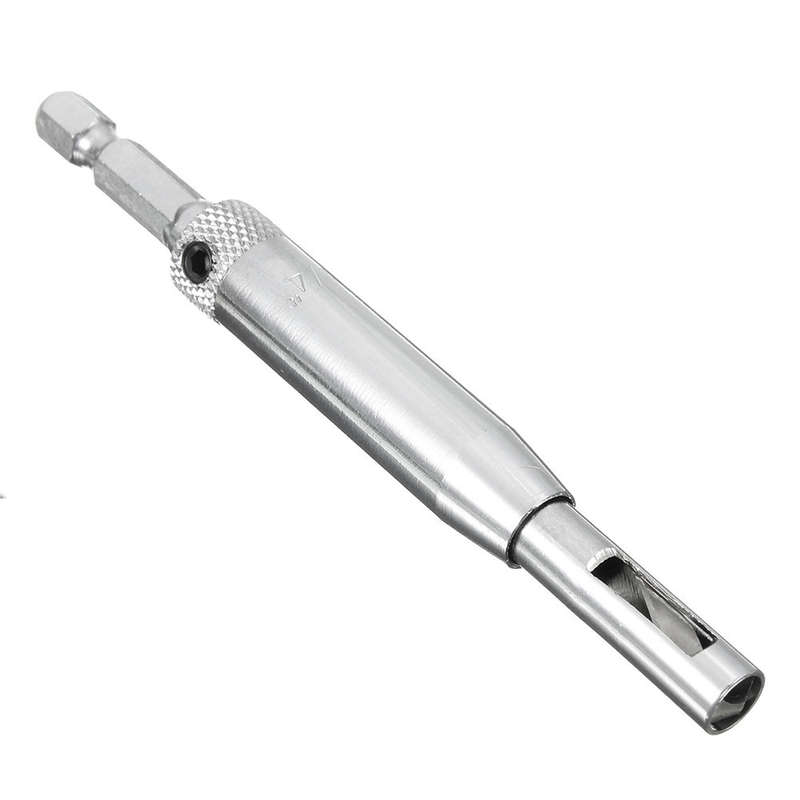 Drillpro 7pcs HSS Self Centering Hinge Drill Bit Door Window Cabinet Woodworking Hole Puncher