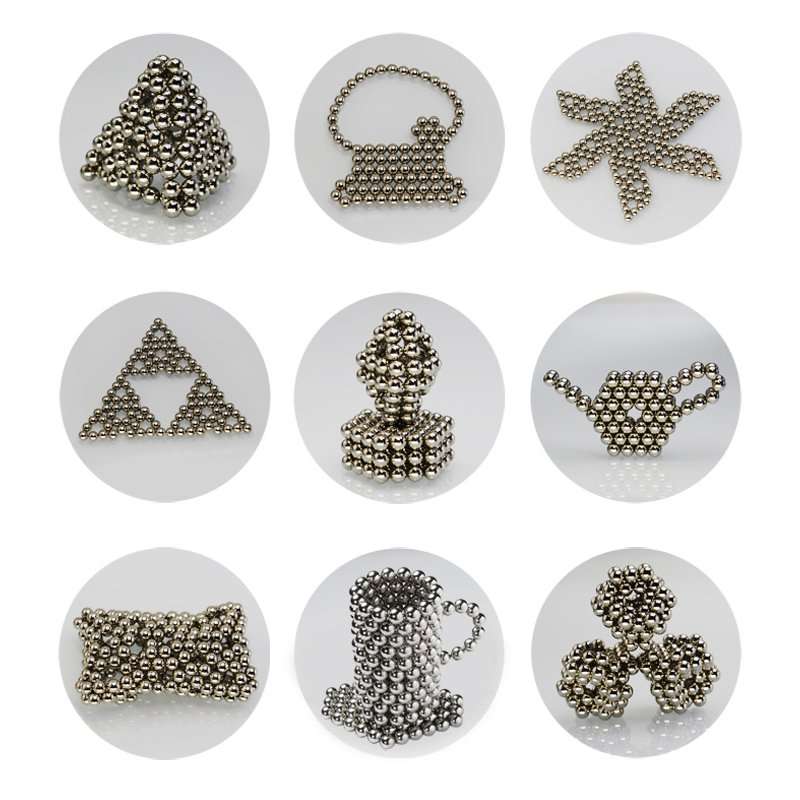1000PCS Per Lot 5mm Magnetic Buck Ball Magnet Silver Intelligent Stress Reliever Toys Gift