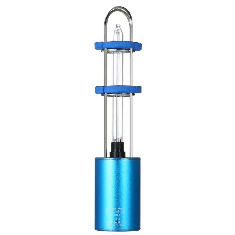 Rechargeable UV Sterilizer Light & Air Purifier DC5V Ultraviolet + Ozone UV Germici... (COLOR: BLUE)