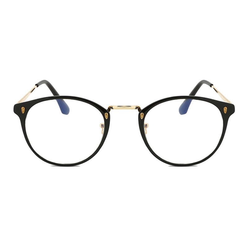 Women Men Casual Metal Frame Optical Glasses Ground Fashion Blue Light Blocking Glasses