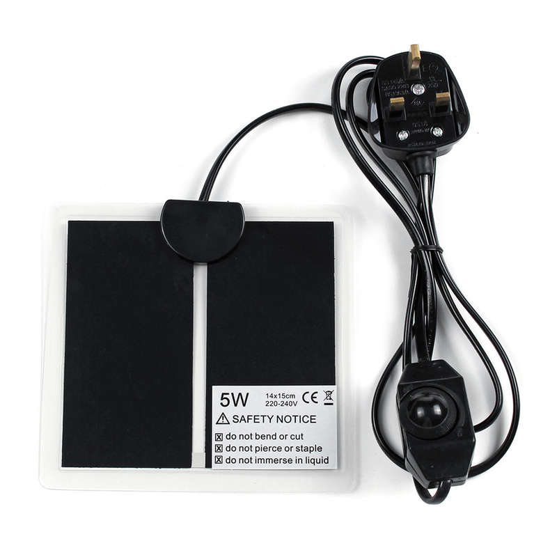 5W/7W/14W/20W Pet Snake Lizard Reptile Vivarium Heat Mat Heating Warm Heater Pad (POWER: 20W)
