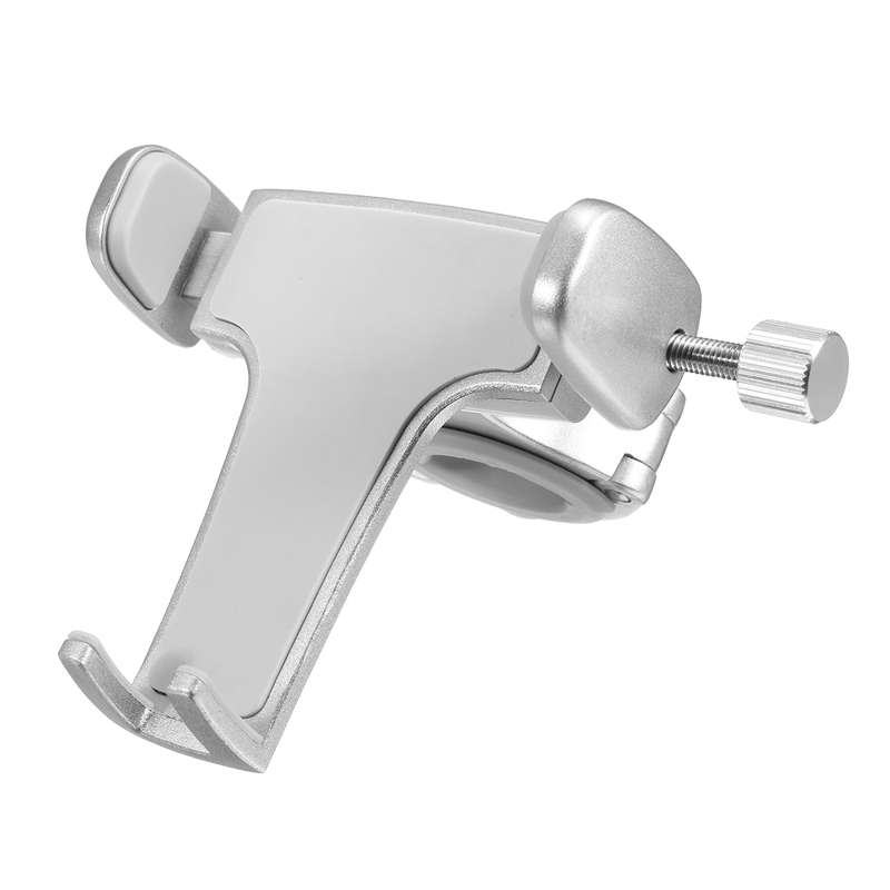 Aluminum Handlebar Phone Holder Mount For Cellphone GPS Bicycle Bike Motorcycle  (COLOR: SILVER)