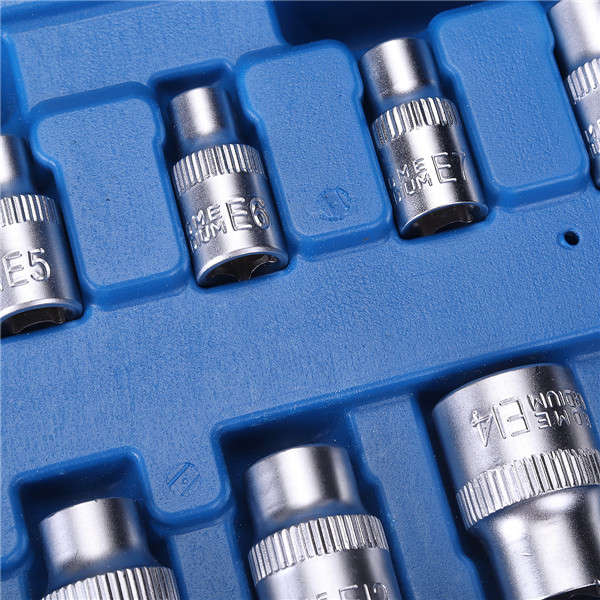 Tamper Proof E4-E24 Torx Star Bit Socket Set Female E Type Socket