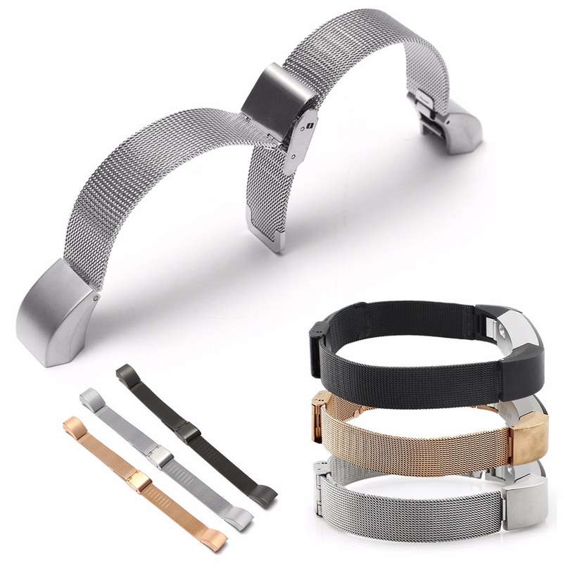 Fitbit Alta Stainless Steel Watch Band Metal Mesh Strap