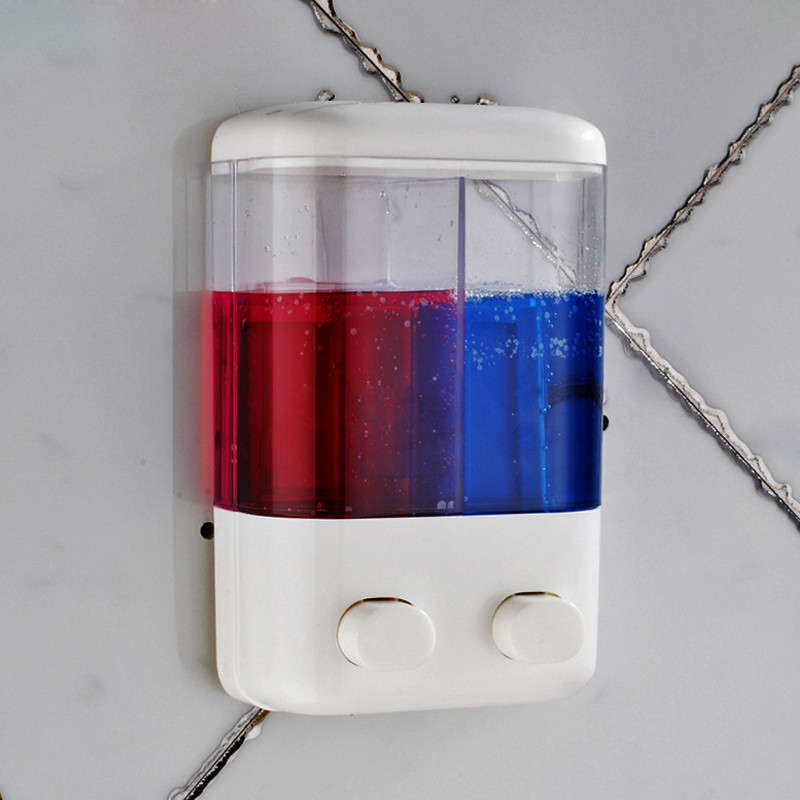 Bathroom Wall Mounted Soap Dispenser Liquid Foam Lotion Shampoo Shower Gel Bottle