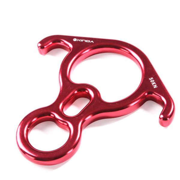 Xinda Camping Eight Rings Descender Hook Climbing Mountaineering Downwards P