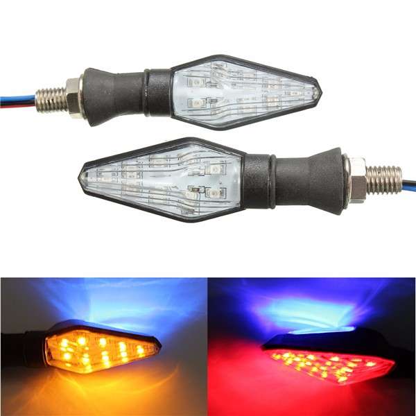 Motorcycle 12LED Blinker Dual Color Turn Signal