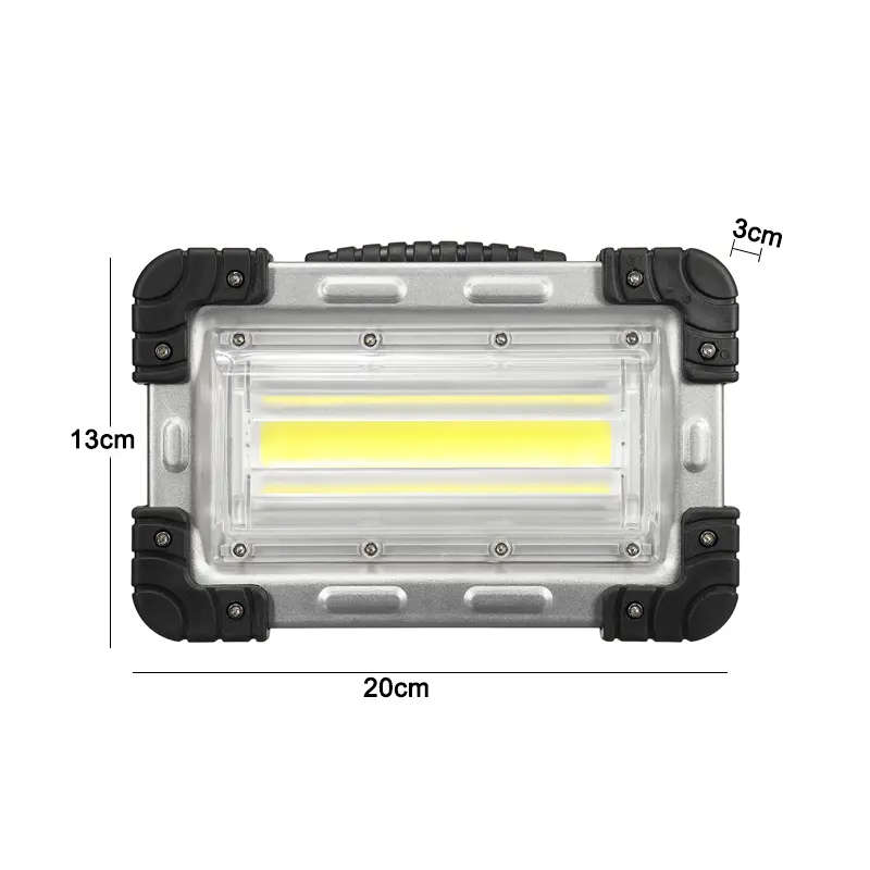 30W COB Rechargeable Handle Tents Lamp Outdoor Camping Hiking Portable Flood Light