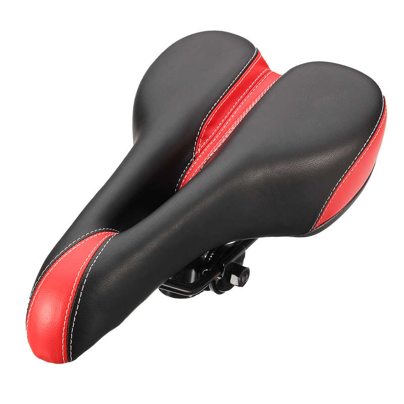 BIKIGHT Road MTB Bike Hollow Saddle Soft Bouncy Comfort Bicycle Cycling Seat Cushion... (COLOR: RED)