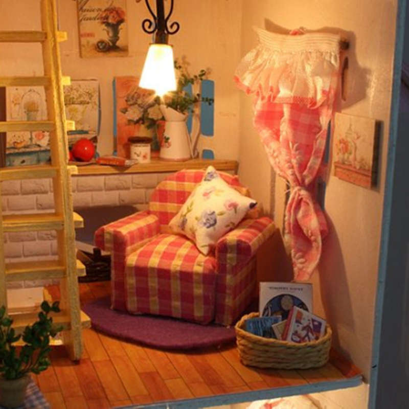 Large Wooden Kids Doll House Barbie Kit Girls Play Dollhouse Mansion Furniture
