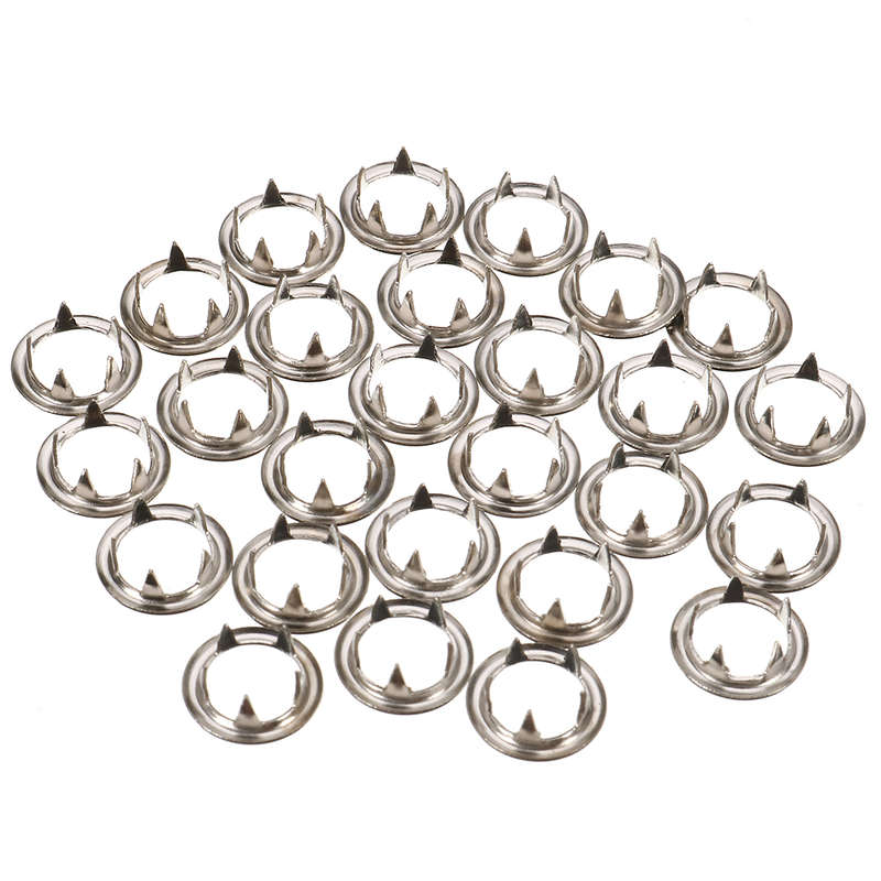 100PCS Prong Pliers Ring Press Studs Snap Popper Fasteners 9.5mm DIY Tools Kit