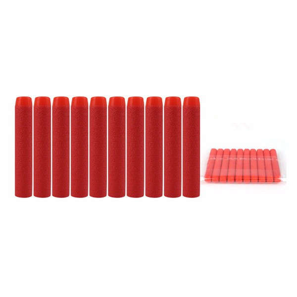 100PCS Red Refill Bullets Dart For Nerf N-strike Elite Rampage