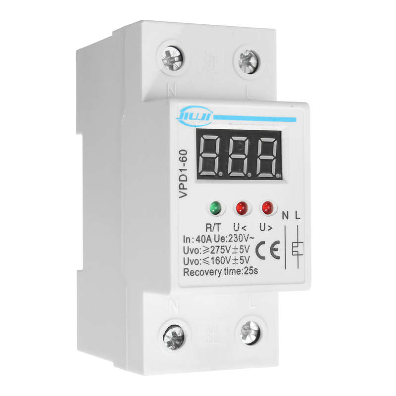 VPD1-60 40A 220V Over and Under Voltage Protective Device Automatic Reconnect Recovery