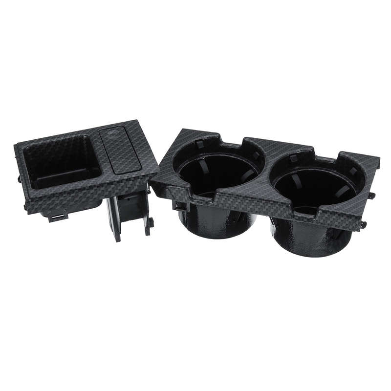 Carbon Fiber Center Console Drink Cup Coin Holder Box for BMW 3 Series E46 99-06