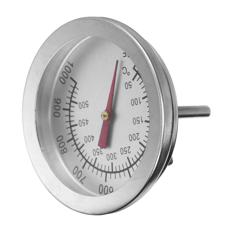 Stainless Steel BBQ Grill Smoker Thermometer Gauge Barbecue Cooking Grill Tools