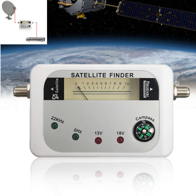 SF-9508 Digital Satellite Finder Signal Meter Sat Dish Finder DVB-T with Compass