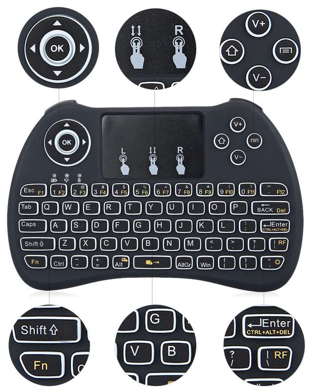 H9 backlit air mouse