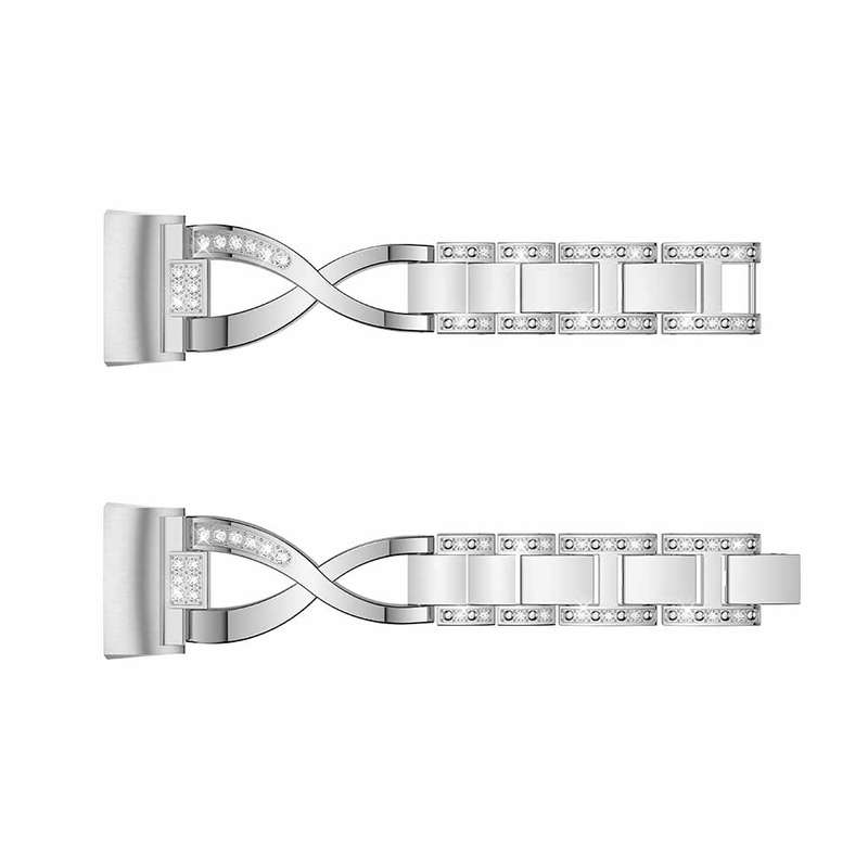Bakeey Stainless Steel Watch Band Strap Replacement For Fitbit Charge 3 (COLOR: SILVER)