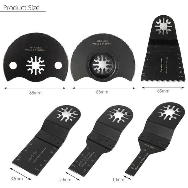22pcs Oscillating Multi Tool Saw Blade Kit for Multimaster Fein Bosch Makita