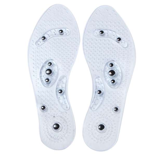 1 Pair Male Magnetic Therapy Massage Insoles Foot Pain Relief Relax Adjustable Pads