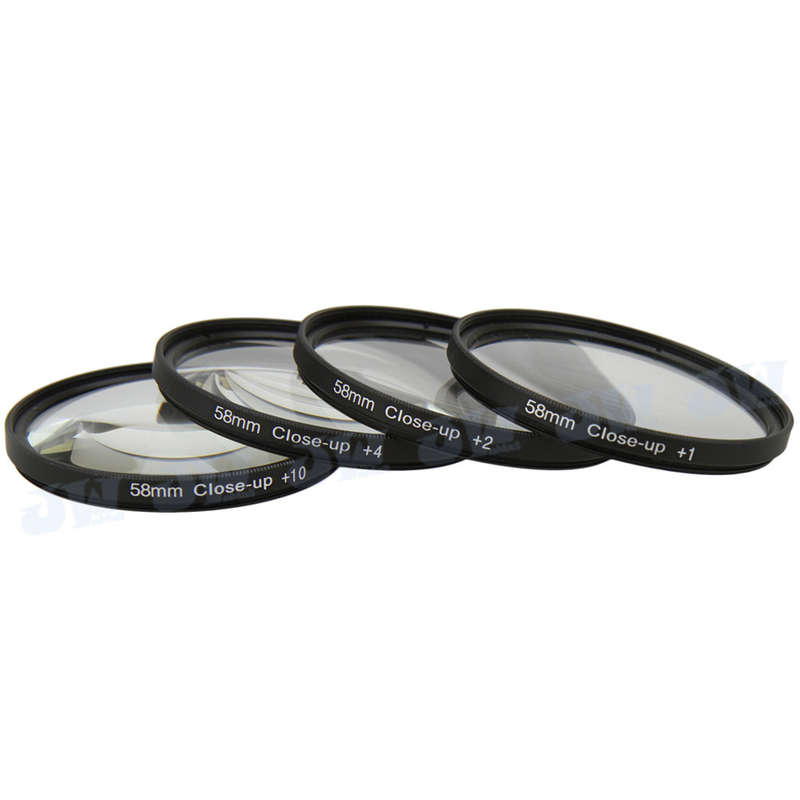 Canon 58mm Macro Close Up Filter Lens Kit +1 +2 +4 +10 for Canon