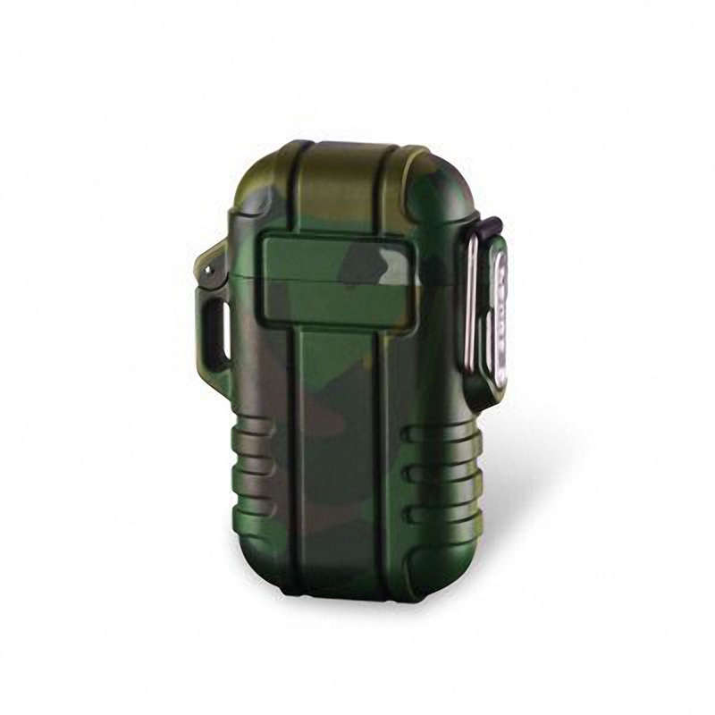 KCASA KC-MT15 USB Charge Arc Lighter Portable Windproof Personality Electronic Cig... (COLOR: GREEN)