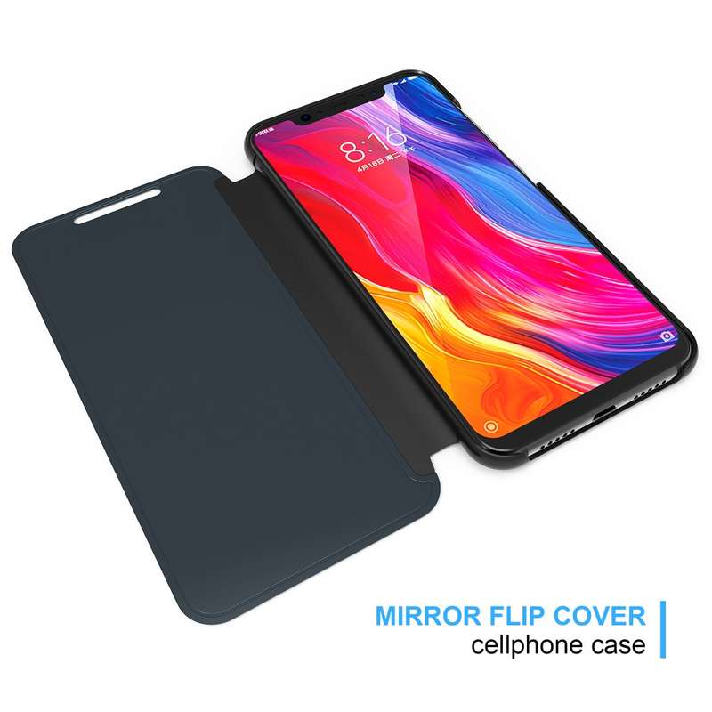 Bakeey Flip Smart Sleep Mirror Window View Bracket Protective Case For Xiaomi Redmi Note 6 Pro -