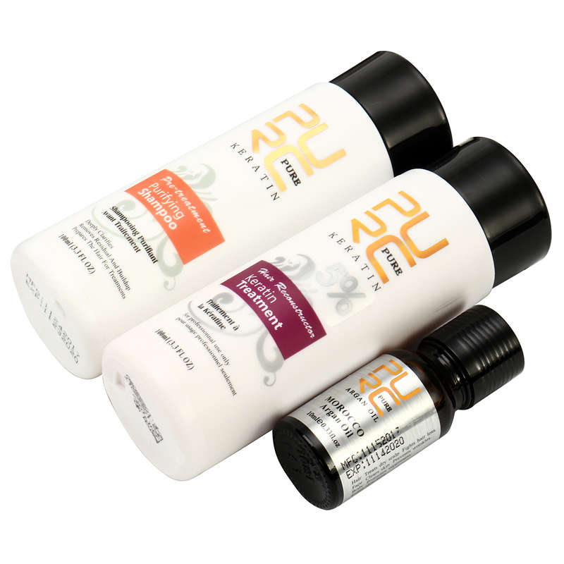 ure Brazilian Keratin Hair Straightening Treatment Shampoo Argan Oil K