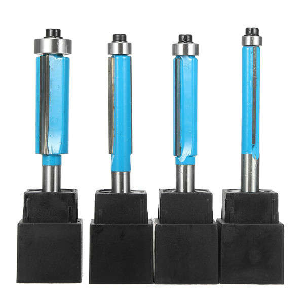 4pcs 1/4 Inch Shank Flush Trim Router Bit Set