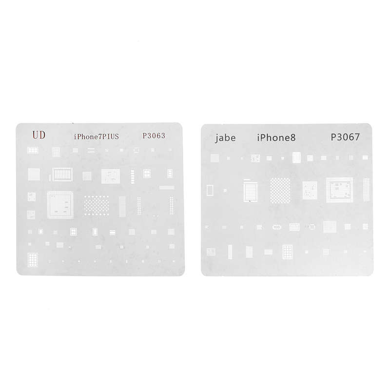 16pcs IC Chip BGA Reballing Stencil Set Solder Template for iPhone X 8 7 6s 6 Plus SE 5S 5C 5 4S 4