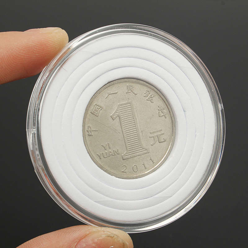 20pcs Round Coins Capsules Holders Portable Storage Box Cases Box Container Display