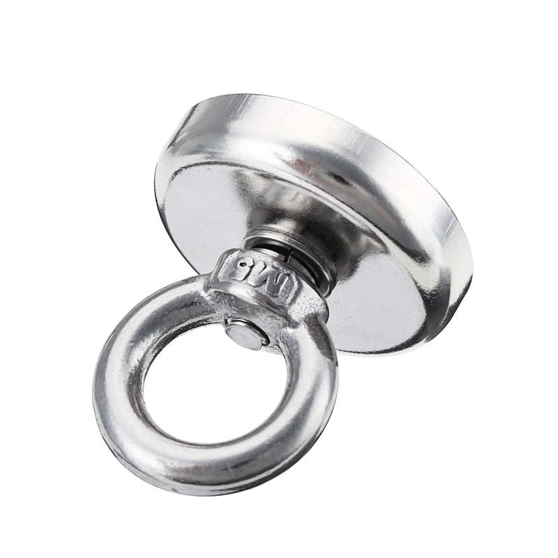 32x31.5mm Neodymium Recovery Magnet Hook Metal Detector Treasure Hunting Fishing Sucker