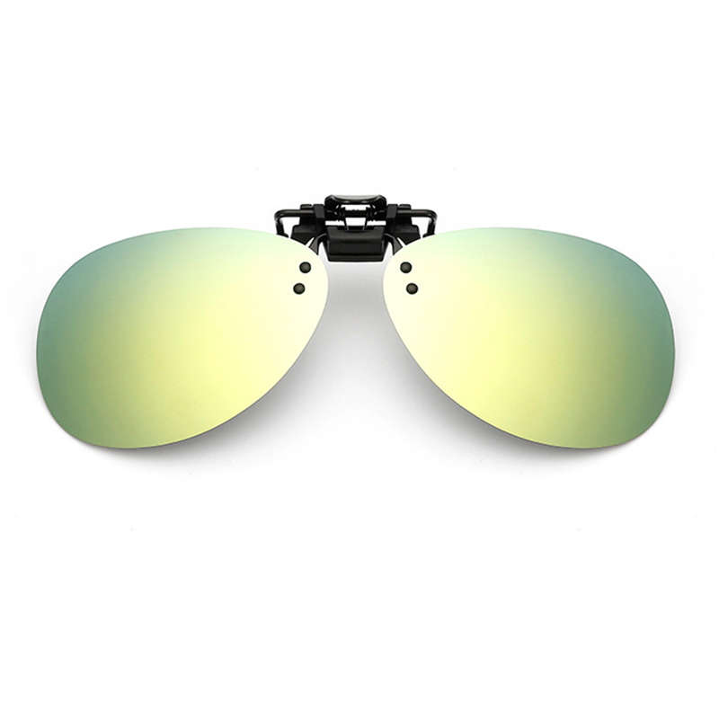 3Pcs Clip-on Night Vision UV400 Polarized Lens Glasses Outdoor Driving Sunglasses