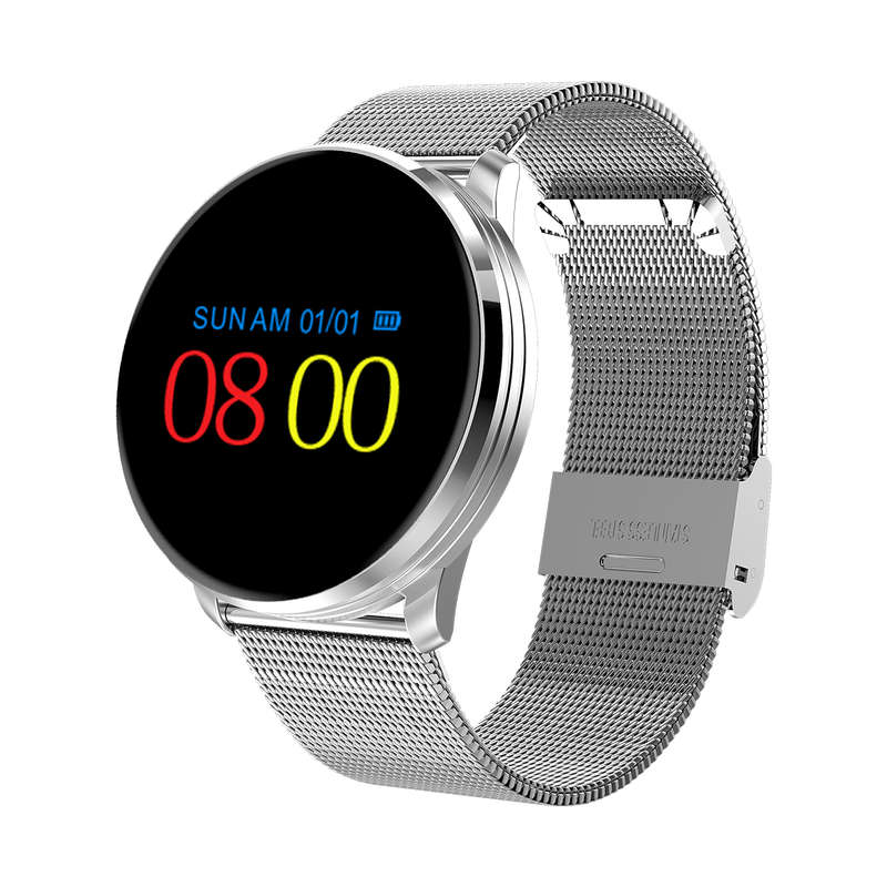 LYNWO M9 0.96inch Heart Rate Blood Pressure Oxygen Monitor Bluetooth Sport Smar... (COLOR: SILVER#2)
