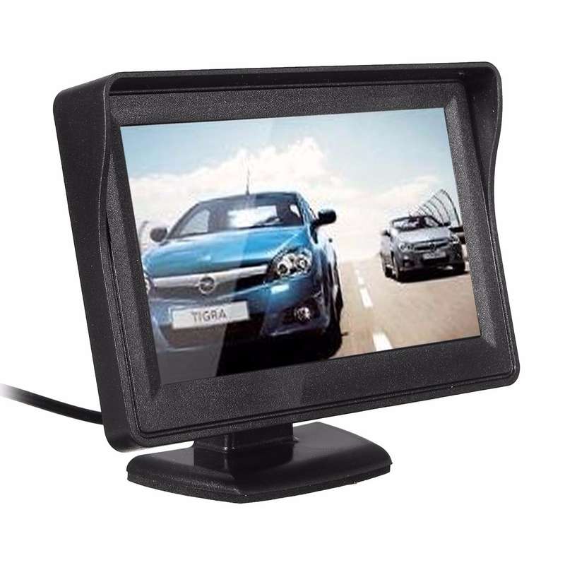 4.3inch Car TFT LCD Monitor Mirror And 170 HD Reverse Rear View Backup Camera Kit