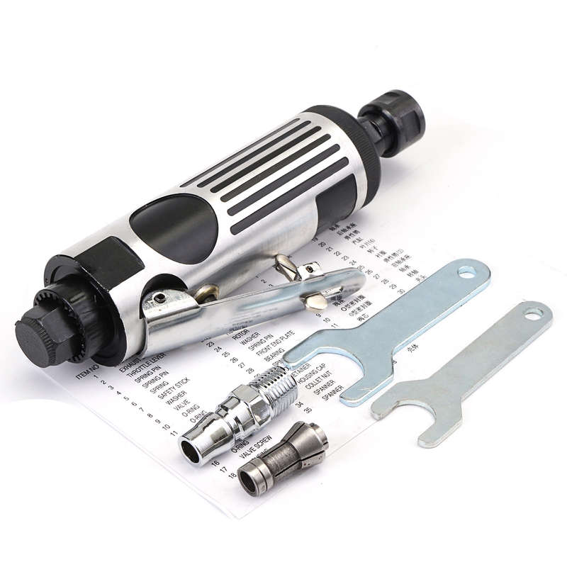 Raitool 25000 RPM Air Grinder Mini Air Angle Die Grinder Kit Pneumatic Tools Air Grinding Set Air T
