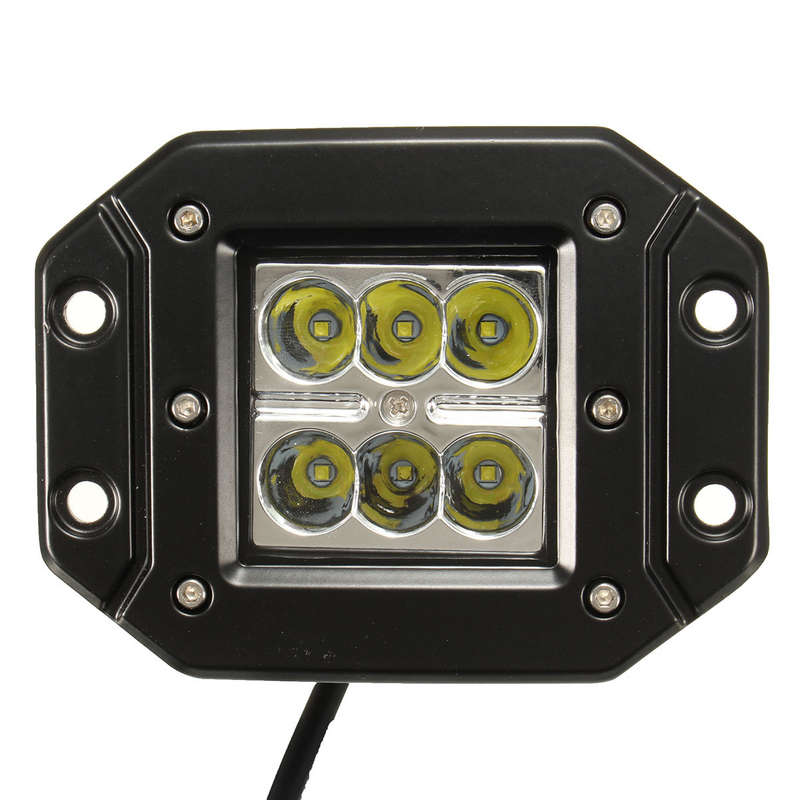 1pcs 5inch 18W POD LED Work Lights Spot Beam Driving Lamp for Off Road Truck 4WD SUV