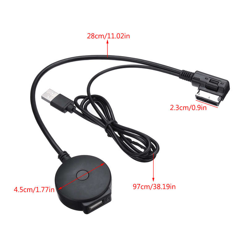 AMI MDI Car Bluetooth Receiver MP3 Music Interface Adapter Cable for Audi VW