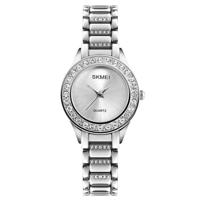 SKMEI 1262 Causual Style Waterproof Ladies Wrist Watch (COLOR: SILVER)