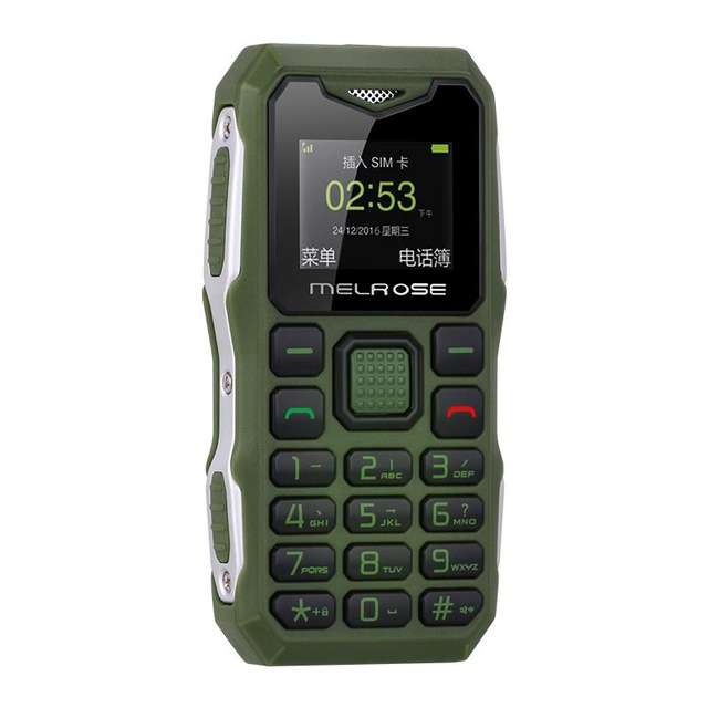 MELROSE S10 1.0 Inch 450mAh Bluetooth Smallest MP3 Music Phone Shockproof Feature ... (COLOR: GREEN)