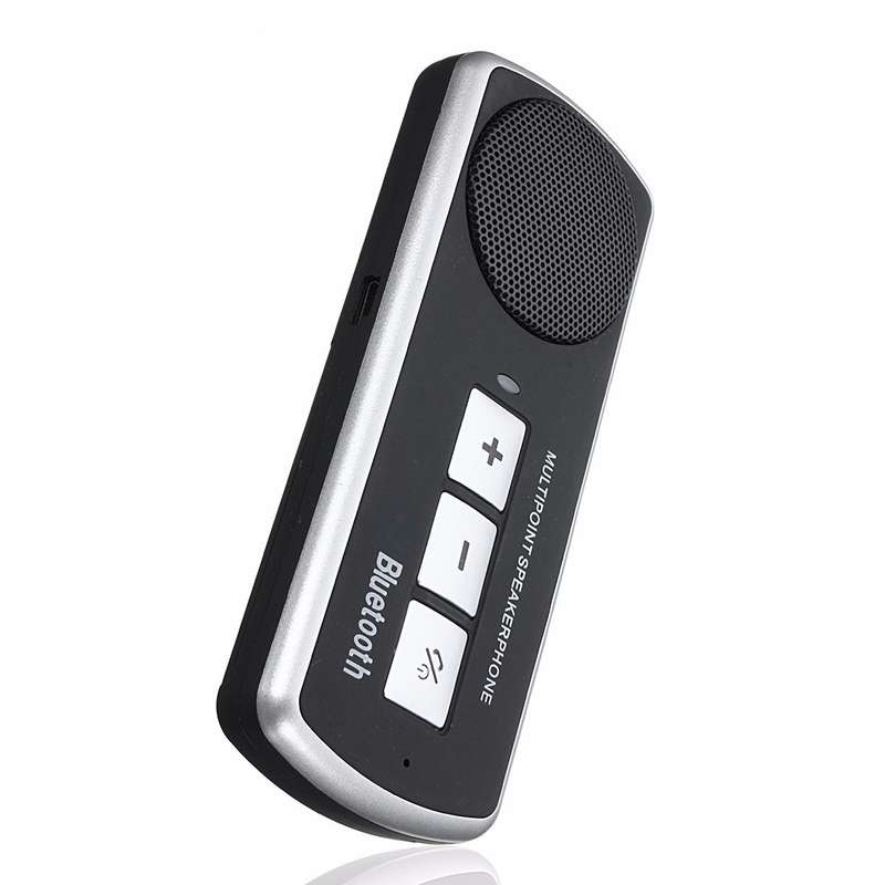 Wireless Bluetooth Car Kit Hands Free Speaker Phone Visor Clip For iOS Android
