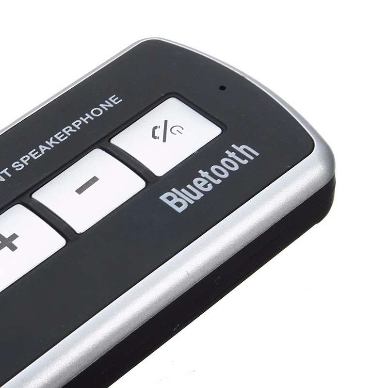 Wireless Bluetooth Car Kit Hands Free Speaker Phone Visor Clip For iOS Android