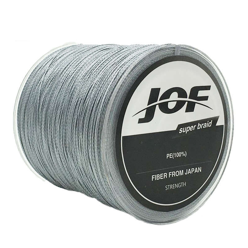 JOF 300M PE Braided 4 Strands 12-70 LB High Sensibility Super Strong Fi... (COLOR: GREY | SIZE: 4.0)
