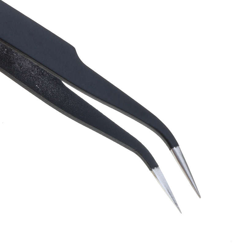 9 Pcs ESD Tweezer Anti-static Stainless Steel Precision Tweezers for Electronics