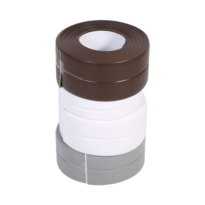 Honana 3.8cm x 320cm Kitchen Bathroom Self Adhesive Wall Seal Ring Tape Waterproof