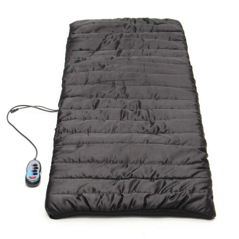 Body Massage Mattress Heated Massager With Remote Control Cushion Foldable F